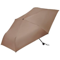 折りたたみ傘 晴雨兼用 マルチウェザーアンブレラ 60cm 手開き式 6本骨 UVカット率99.9％ 遮光率99.9％ グレージュ MLS893-GRG