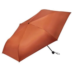 折りたたみ傘 晴雨兼用 マルチウェザーアンブレラ 60cm 手開き式 6本骨 UVカット率99.9％ 遮光率99.9％ テラコッタ MLS893-TC