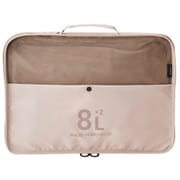 MLS906-GRG [MILESTO UTILITY 圧縮パッキングオーガナイザーダブルポケット 8L×2 グレージュ]