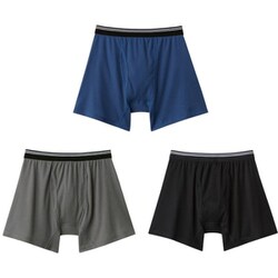 メンズゆったりニットトランクス 3色組 M