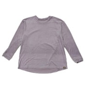HOME BY TEMPUR ベロア 長袖丸首 M ピンク レディース 9603-28