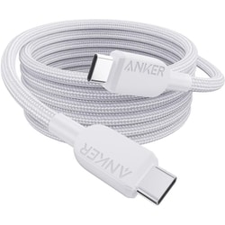 Anker USB-C ＆ USB-C ケーブル 高耐久ナイロン 1.8m ホワイト A81C6021