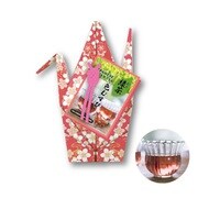 緑茶色むすび 折り鶴 さくら アルミパック1個（ティーパック3P）