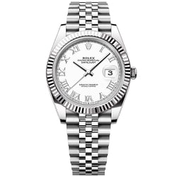 デイトジャスト41 ホワイトローマ ジュビリーブレス 並行輸入品 5年保証 126334