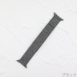 IQ-AW033B41-BK [Apple Watch ファブリック マグネットベルト （033） 41/40/38mm ブラック]
