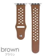 IQ-AW036B41-BR [Apple Watch 本革ドットベルト （036） 41/40/38mm ブラウン]