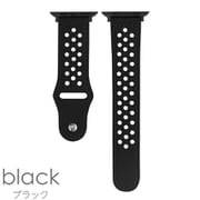 IQ-AW036B41-BK [Apple Watch 本革ドットベルト （036） 41/40/38mm ブラック]