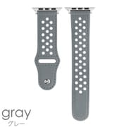 IQ-AW036B41-GY [Apple Watch 本革ドットベルト （036） 41/40/38mm グレー]