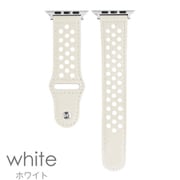 IQ-AW036B45-WH [Apple Watch 本革ドットベルト （036） 45/44/42mm ホワイト]