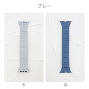IQ-AW034B45-GY [Apple Watch マグネットシリコンベルト （034） 45/44/42mm グレー]