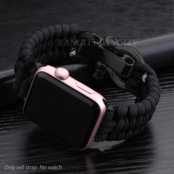 IQ-AW037B45-BK [Apple Watch アウトドア ナイロンバンド （037） 45/44/42mm ブラック]
