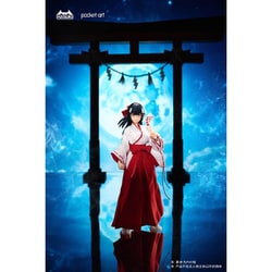 HASUKI 1/12 PA005 「Pocket Art」退魔巫女 ツバキ 塗装済み可動