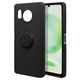 7788AS8TPRBK [AQUOS sense8用 ケース カバー ソフトケース TPU スマホリング付き 落下防止 スタンド ブラック]