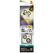 CR3947IP3617 [iPhone 15/15 Plus用 カメラレンズ保護ガラス アルミフレーム フレーム一体型 高透明 クリア 硬度10H イエロー]