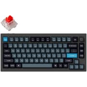 Q1 Pro QMK/VIA ワイヤレス カスタム・メカニカルキーボード ノブバージョン - RGB - US配列(テンキーレス)- 組み立て済み/カーボンブラック/Keychron K Pro スイッチ(ホットスワップ)赤軸 Q1P-M1-US