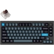 Q1 Pro QMK/VIA ワイヤレス カスタム・メカニカルキーボード ノブバージョン - RGB - US配列(テンキーレス)- 組み立て済み/カーボンブラック/Keychron K Pro スイッチ(ホットスワップ)茶軸 Q1P-M3-US