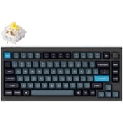 Q1 Pro QMK/VIA ワイヤレス カスタム・メカニカルキーボード ノブバージョン - RGB - US配列(テンキーレス)- 組み立て済み/カーボンブラック/Keychron K Pro スイッチ(ホットスワップ)バナナ軸 Q1P-M4-US
