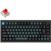 Q1 Pro QMK/VIA ワイヤレス カスタム・メカニカルキーボード ノブバージョン - RGB - JIS配列(テンキーレス)- 組み立て済み/カーボンブラック/Keychron K Pro スイッチ(ホットスワップ)赤軸 Q1P-M1-JIS