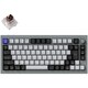 Q1 Pro QMK/VIA ワイヤレス カスタム・メカニカルキーボード ノブバージョン - RGB - JIS配列（テンキーレス）- 組み立て済み/シルバーグレー/Keychron K Pro スイッチ（ホットスワップ）茶軸 Q1P-N3-JIS