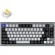 Q1 Pro QMK/VIA ワイヤレス カスタム・メカニカルキーボード ノブバージョン - RGB - JIS配列（テンキーレス）- 組み立て済み/シルバーグレー/Keychron K Pro スイッチ（ホットスワップ）バナナ軸 Q1P-N4-JIS