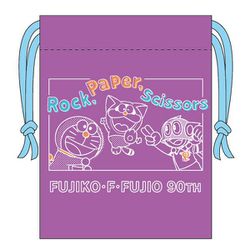 F90-MK-PP 藤子・F・不二雄 90th ミニ巾着 パープル [キャラクターグッズ]