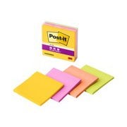ポストイット(Post it)強粘着ノート付箋(ふせん)CYSマルチカラー6 654SS-MC-6