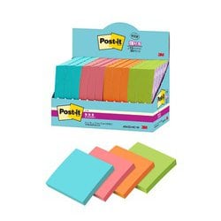 ポストイット（Post it）強粘着ノート付箋（ふせん）CYSマルチカラー1 増量タイプ 6541SS-MC-1N