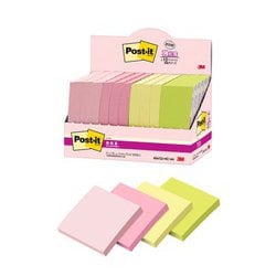 ポストイット（Post it）強粘着ノート付箋（ふせん）CYSマルチカラー4 増量タイプ 6541SS-MC-4N
