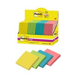 ポストイット（Post it）強粘着ノート付箋（ふせん）CYSマルチカラー8 増量タイプ 6541SS-MC-8N