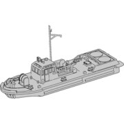T23V700-024M 1/700 海上自衛隊 YT75号50t型曳船 [組立式プラスチックモデル]
