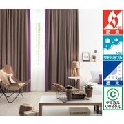 既成カーテン(幅100cm×丈180cm) 形状安定 遮光1級カーテン 防炎仕様 タッセル付き 2枚組 SC8510 W100×H180 2P