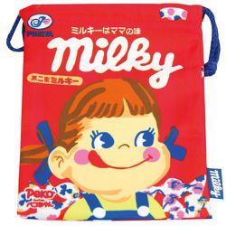 FRK915 お菓子パッケージ 巾着 ミルキー [キャラクターグッズ]