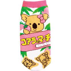 JGS0155 お菓子パッケージ ソックス 22～24cm コアラのマーチ いちご [キャラクターグッズ]