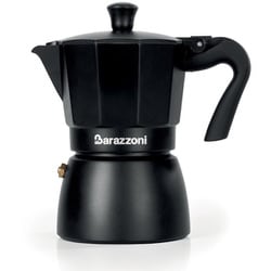 La CAFFETTIERA 直火式エスプレッソメーカー6カップ用 DELUXE ブラック 830005006