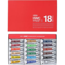 透明水彩5号 18色セット W442