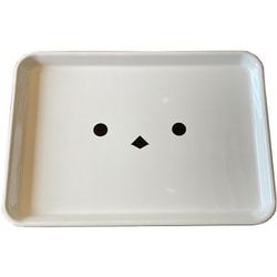 レンジ長角ノンスリップ抗菌トレー シマエナガ 33cm（S） 0774054