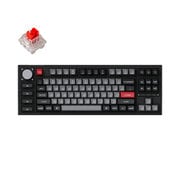 Q3 Pro 特別版 QMK/VIA ワイヤレス カスタム・メカニカルキーボード ノブバージョン-RGB-US配列(テンキーレス)- 組み立て済み/カーボンブラック/Keychron K Pro スイッチ(ホットスワップ)赤軸 Q3P-M1-US