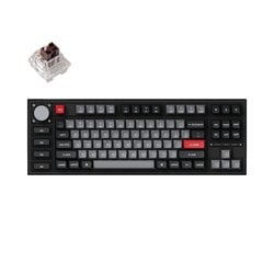 Q3 Pro 特別版 QMK/VIA ワイヤレス カスタム・メカニカルキーボード ノブバージョン-RGB-US配列（テンキーレス）- 組み立て済み/カーボンブラック/Keychron K Pro スイッチ（ホットスワップ）茶軸 Q3P-M3-US