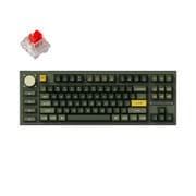 Q3 Pro 特別版 QMK/VIA ワイヤレス カスタム・メカニカルキーボード ノブバージョン-RGB-US配列(テンキーレス)- 組み立て済み/オリーブグリーン/Keychron K Pro スイッチ(ホットスワップ)赤軸 Q3P-W1-US