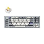 Q3 Pro 特別版 QMK/VIA ワイヤレス カスタム・メカニカルキーボード ノブバージョン-RGB-US配列(テンキーレス)- 組み立て済み/シルバーグレー/Keychron K Pro スイッチ(ホットスワップ)バナナ軸 Q3P-X4-US