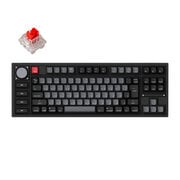 Q3 Pro 特別版 QMK/VIA ワイヤレス カスタム・メカニカルキーボード ノブバージョン-RGB-JIS配列(テンキーレス)- 組み立て済み/カーボンブラック/Keychron K Pro スイッチ(ホットスワップ)赤軸 Q3P-M1-JIS