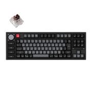 Q3 Pro 特別版 QMK/VIA ワイヤレス カスタム・メカニカルキーボード ノブバージョン-RGB-JIS配列(テンキーレス)- 組み立て済み/カーボンブラック/Keychron K Pro スイッチ(ホットスワップ)茶軸 Q3P-M3-JIS