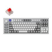 Q3 Pro 特別版 QMK/VIA ワイヤレス カスタム・メカニカルキーボード ノブバージョン-RGB-JIS配列(テンキーレス)- 組み立て済み/シルバーグレー/Keychron K Pro スイッチ(ホットスワップ)赤軸 Q3P-X1-JIS