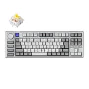 Q3 Pro 特別版 QMK/VIA ワイヤレス カスタム・メカニカルキーボード ノブバージョン-RGB-JIS配列(テンキーレス)- 組み立て済み/シルバーグレー/Keychron K Pro スイッチ(ホットスワップ)バナナ軸 Q3P-X4-JIS