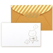 メッセージカード封筒セット mizutama クマ 351649