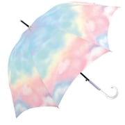 長傘 婦人用 ミルキートーンアンブレラ SKY 58cm ジャンプ式 RAINBOW 112010