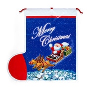 クリスマスソックス形バッグ3L サンタソリ 414093