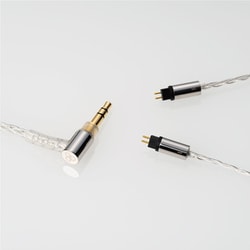 イヤホン用ソフトシルバーコートケーブル 2-Pin 1.2m 3.5mm C141 2P12AUCLEH