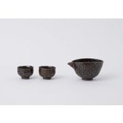 酒器片口・ぐい呑2個セット 茶【桐箱入り】 WDH-0062
