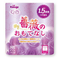薔薇のおもてなし パープル 1.5倍巻 8ロール ダブル